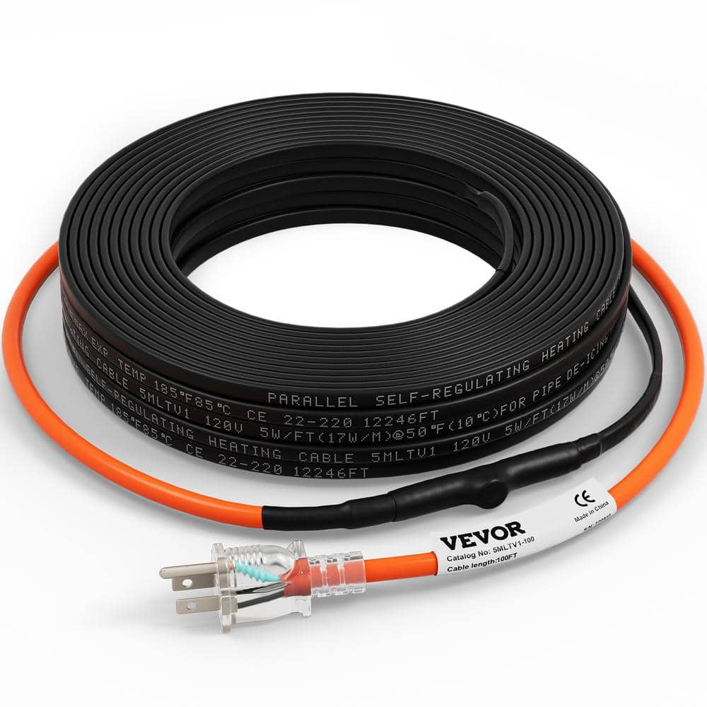 Heat Tape for Water Pipes with Thermostat 30FT, Freeze Protection  Self-Regulating Heat Trace Cable for Metal, Plastic Home Pipes, Roof and RV  - Yahoo Shopping