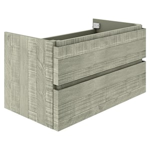 Formosa 35 in. W x 20 in. D x 19.5 in. H Modern Wall Hung Bath Vanity Cabinet Only in Sage Gray without Top