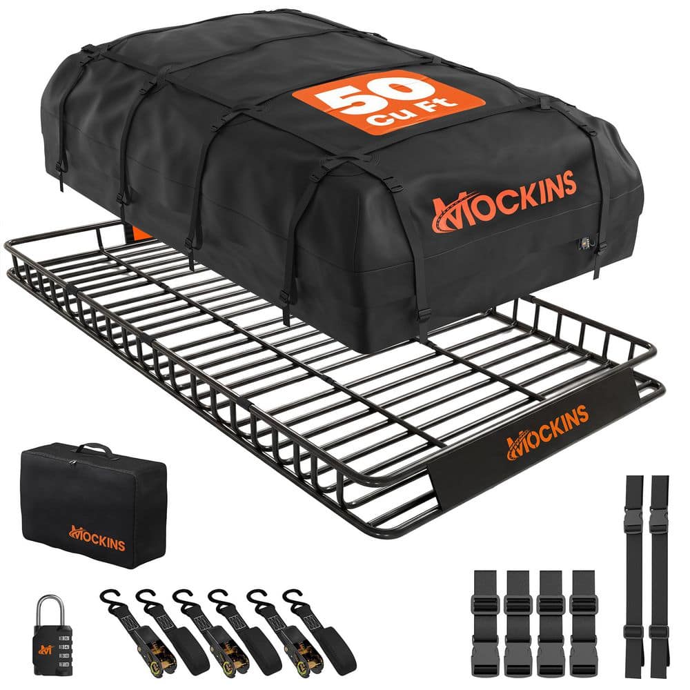Reviews for Mockins 90 in. x 50 in. x 5 in. XXL Roof Rack Basket