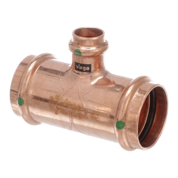 Viega ProPress 1-1/4 in. x 1-1/4 in. x 1/2 in. Press Copper Tee