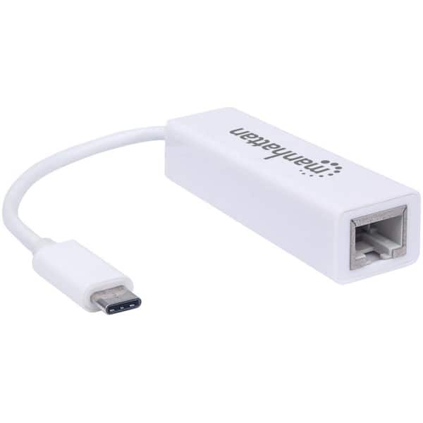 USB-C Male to Gigabit Ethernet with 60W Power Delivery Female Dongle  Adapter Converter