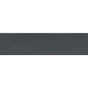 Hues Ebony 2.56 in. x 10.24 in. Matte Ceramic Floor and Wall Tile (5.46 sq. ft./Case)