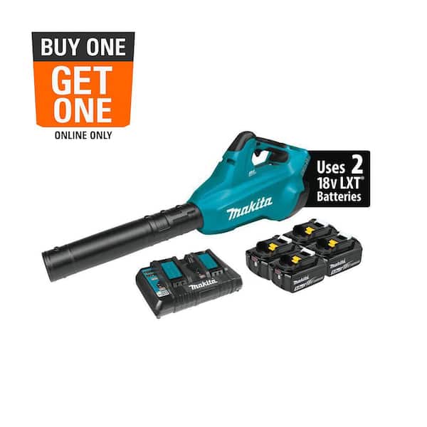 120 MPH 473 CFM 18V x2 (36V) LXT Lithium-Ion Brushless Cordless Leaf Blower Kit with 4 5.0 Ah Batteries