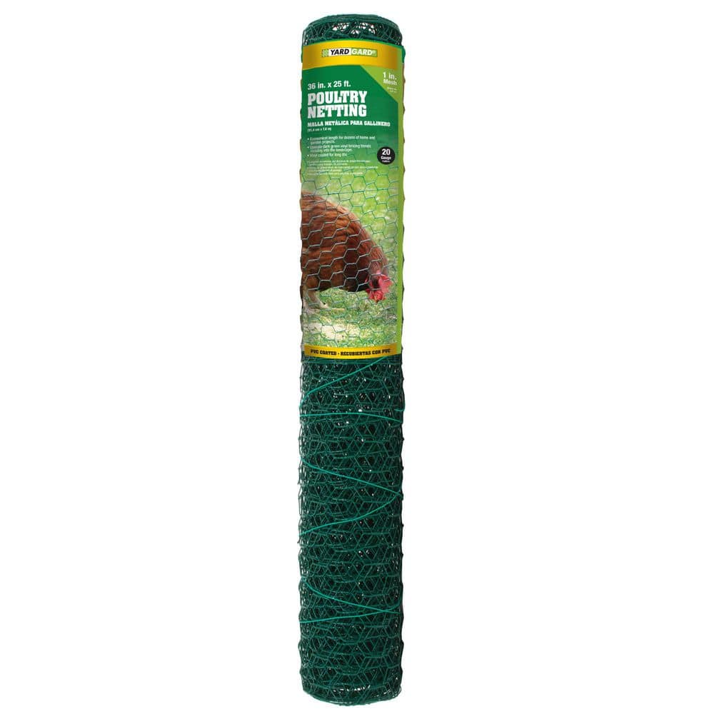 1 in. Mesh x 3 ft. x 25 ft. 20-Gauge Green PVC Coated Steel Poultry Netting price history on PriceWatchPro