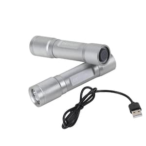 500 Lumens LED Rechargeable Aluminum Flashlight (2-Pack)