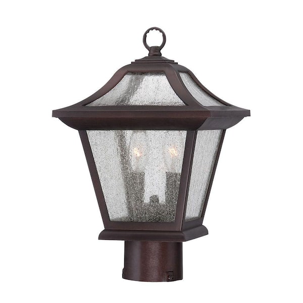 Acclaim Lighting Aiken Collection 2-Light Outdoor Architectural Bronze Post Lantern