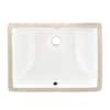 YASINU 20 in . Undermount Rectangular Bathroom Sink with