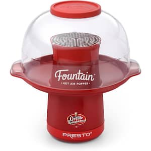 5 qt. Plastic Countertop Fountain Hot Air Popcorn Popper with Stainless Steel Restrictors