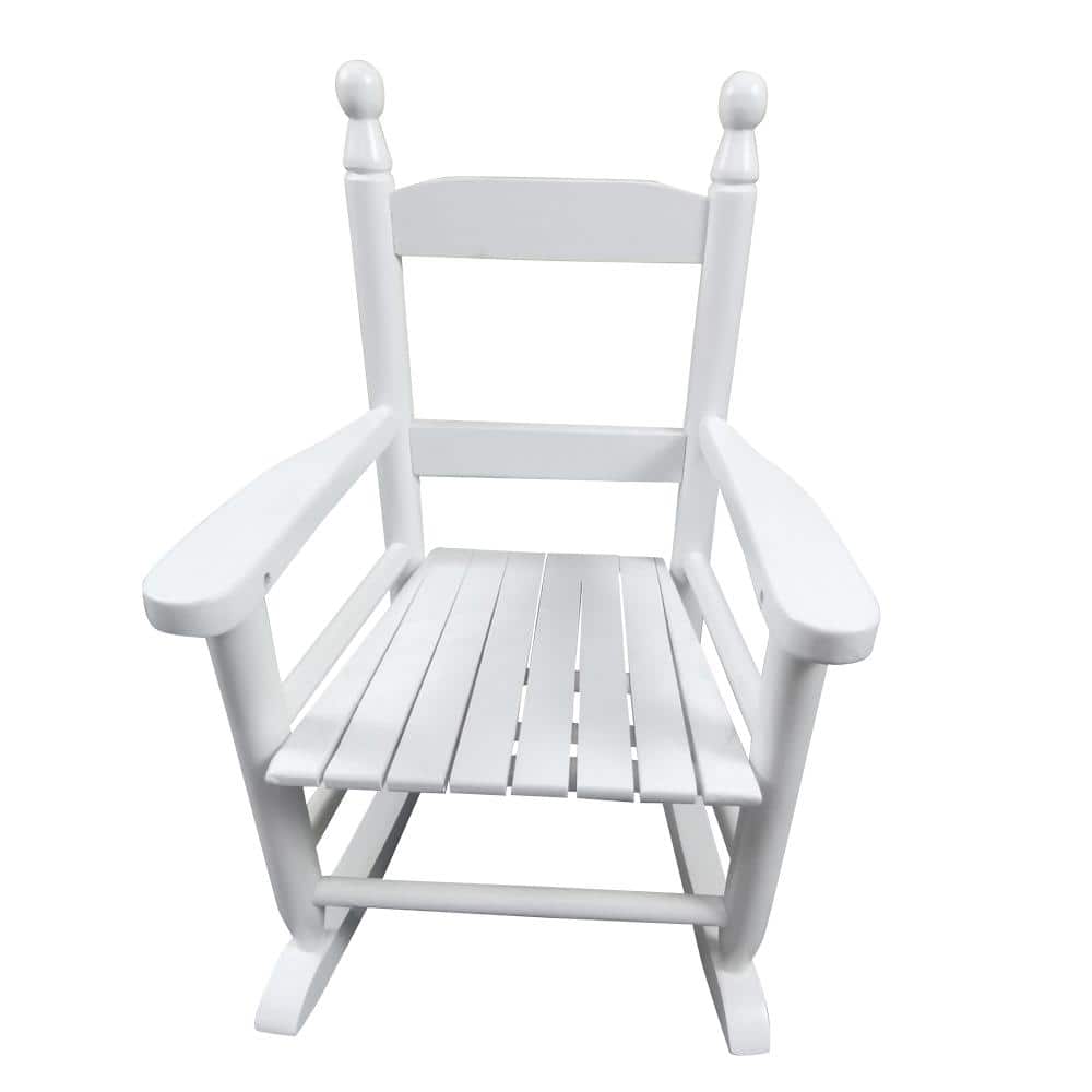 Kids Outdoor Wooden Rocking Chair with Armrests, 100 lbs Weight Capacity, White price history on PriceWatchPro