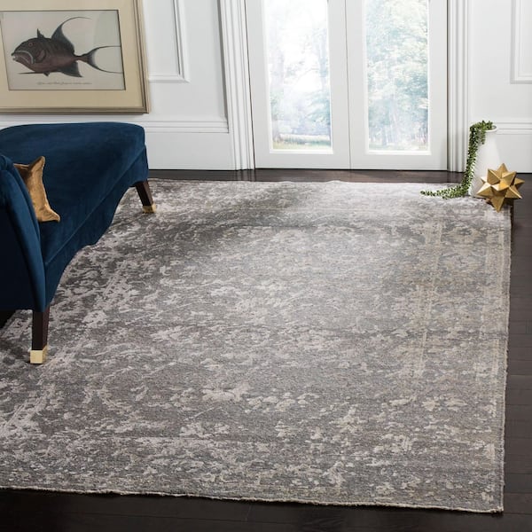 Centennial 6 ft. x 9 ft. Light Gray/Dark Gray Oriental Area Rug