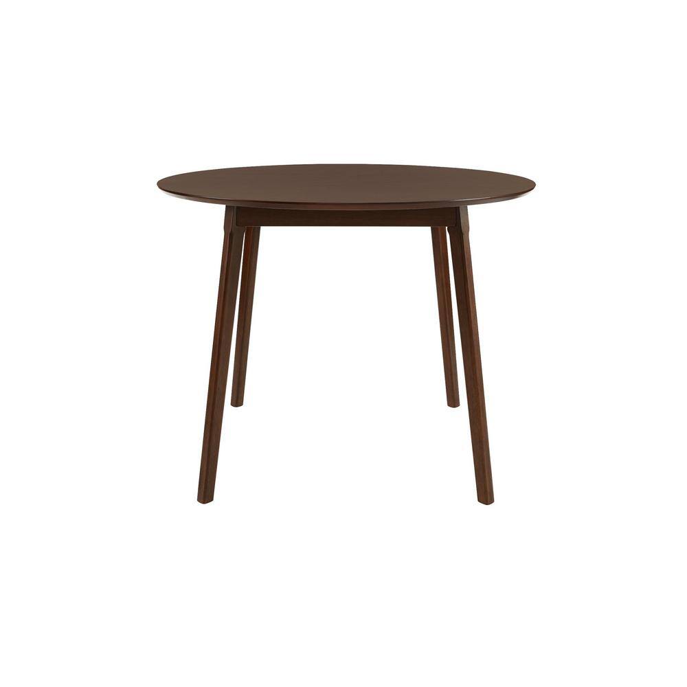 StyleWell Saskia Sable Brown Wood Round Dining Table for 4 (42 in. L x 30 in. H)