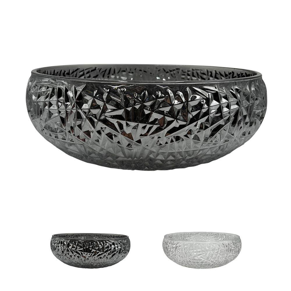 Moonshell 17" Black Gradient Glass Round Vessel Sink