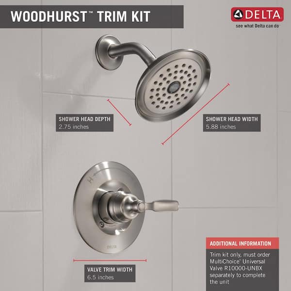 Delta Woodhurst 1 Handle Wall Mount, Delta Woodhurst Venetian Bronze 1 Handle Bathtub And Shower Faucet
