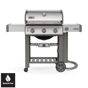 Genesis II S-310 3-Burner Natural Gas Grill in Stainless Steel with Built-In Thermometer