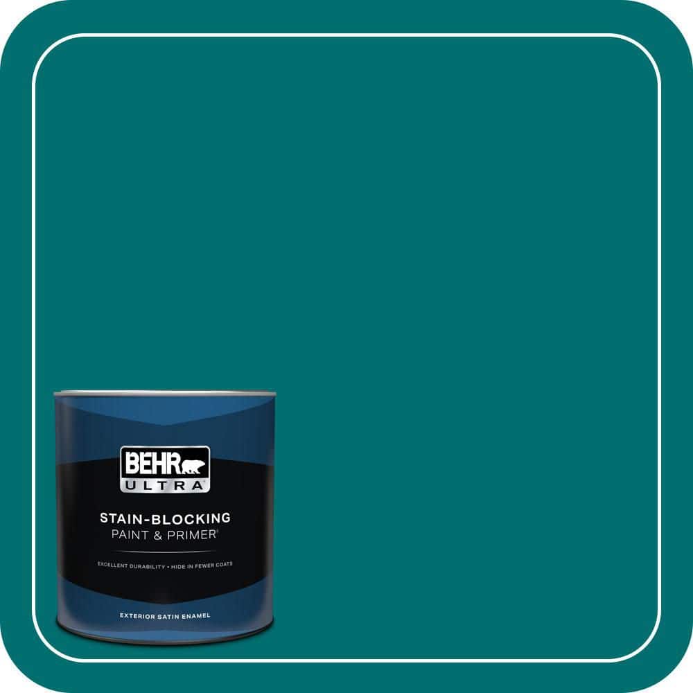 1 qt. #P460-7 Caribbean Current Satin Enamel Exterior Paint & Primer price history on PriceWatchPro