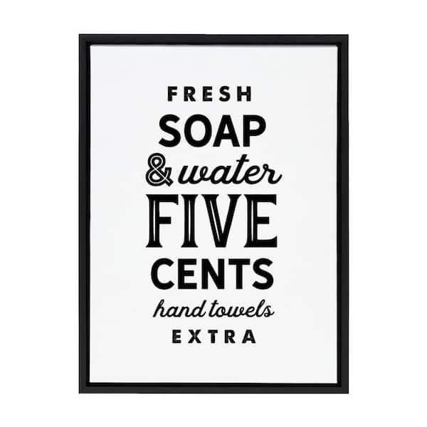 Kate and Laurel Sylvie Farmhouse Framed Canvas Wall Art 24 in. x 18 in.
