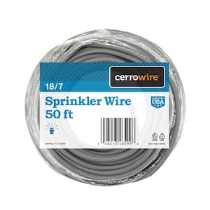 50 ft. 18/7 Black Solid Copper Sprinkler Wire