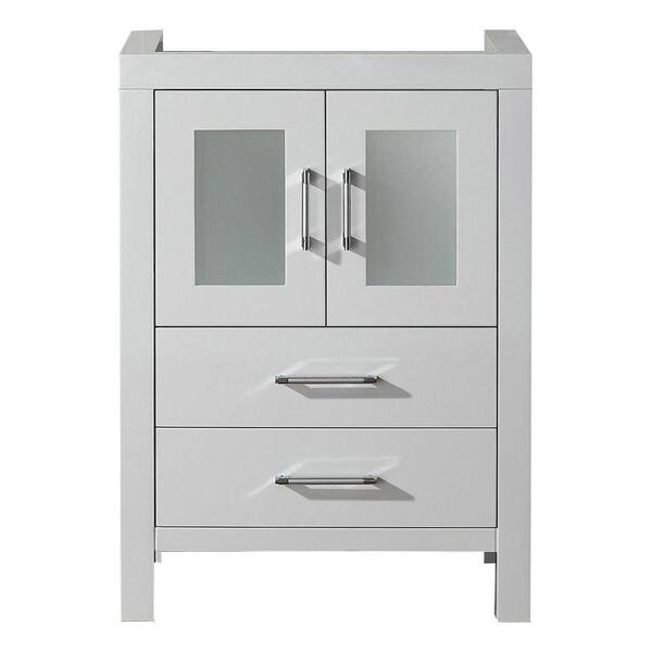 Virtu USA Dior 24 in. W x 18 in. D x 33 in. H Single Sink Bath Vanity Cabinet without Top in White