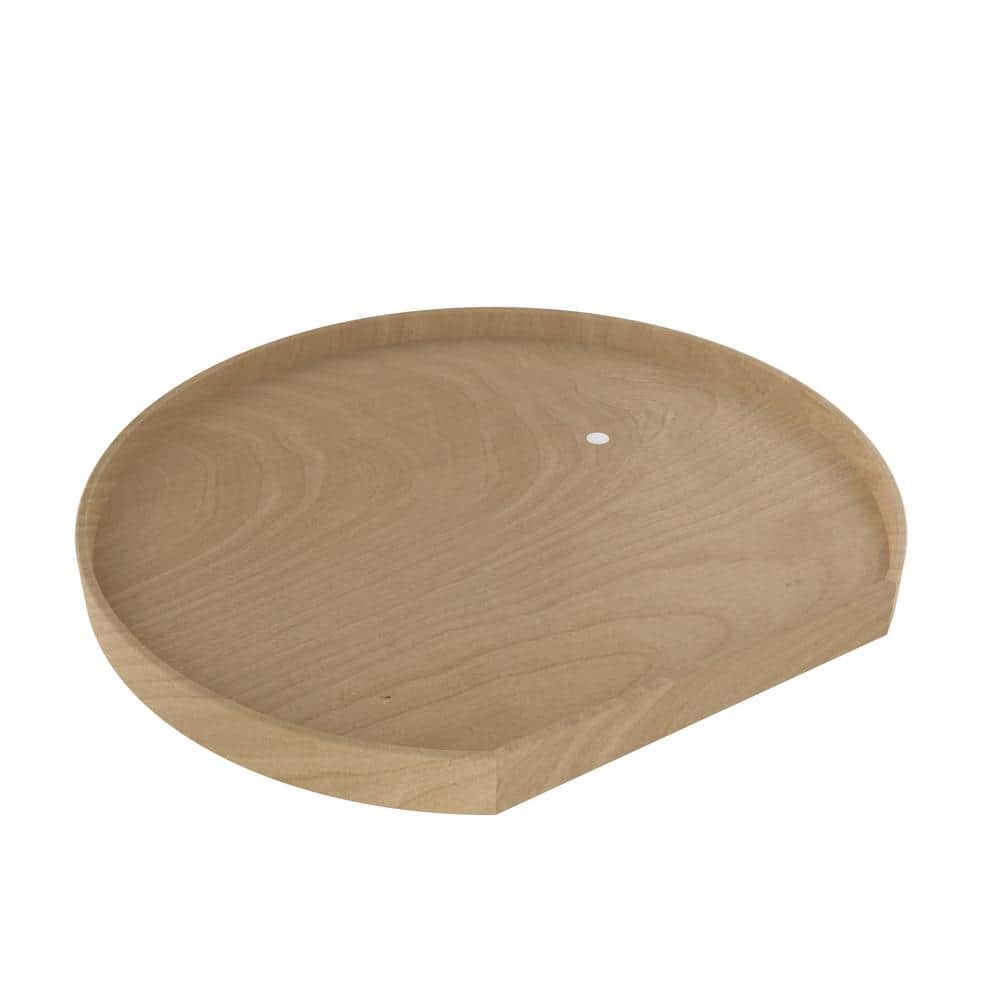 32 in. Natural Wood D-Shape Lazy Susan w/alum bearing price history on PriceWatchPro