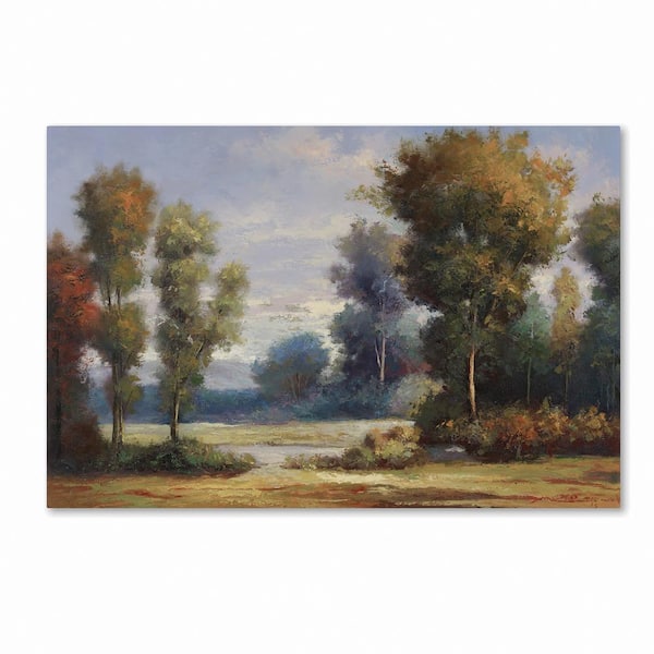 Trademark Fine Art 30 in. x 47 in. "Memory Lane" by Daniel Moises Printed Canvas Wall Art