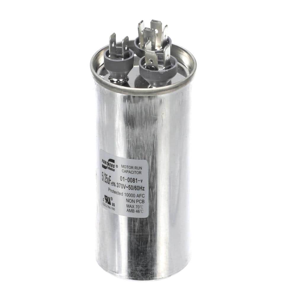Run Capacitor 5/25Uf 370Vac 50/60HZ Round Type 01-0081 price history on PriceWatchPro
