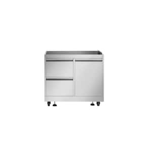 Stainless Steel Outdoor Grill Cabinet with Single Door (32.1 in. W x 25 in. D x 38 in. H)