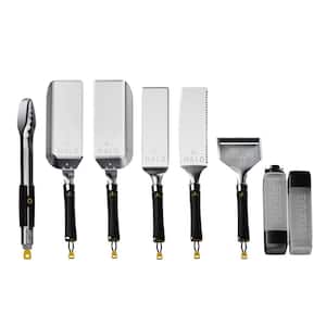 The Elite Griddle Kit (8-Piece) Thick Gauge Stainless Steel Outdoor Accessories Kit