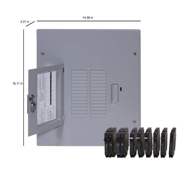 GE PowerMark Gold 125 Amp 14-Space 24-Circuit Indoor Main Lug Circuit Breaker Panel