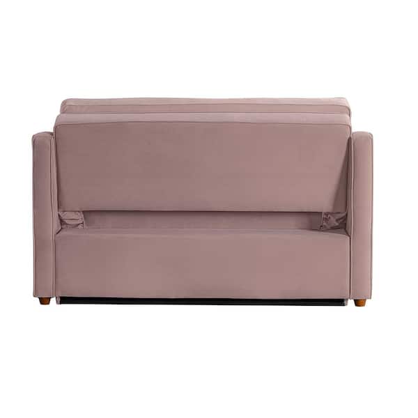 Serta Delray 62.2 in. Mauve Full Size Sofa Bed 112A034MVE