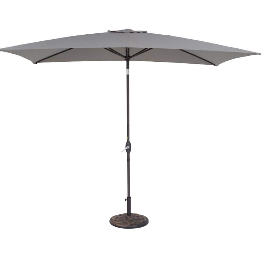 10 ft. Market Patio Umbrella in Gray