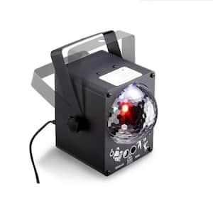 60 RGB LED Changing Disco Stage Light with Sound Activated and Bietrun Laser Rave Flashing Strobe Lights, Remote Control