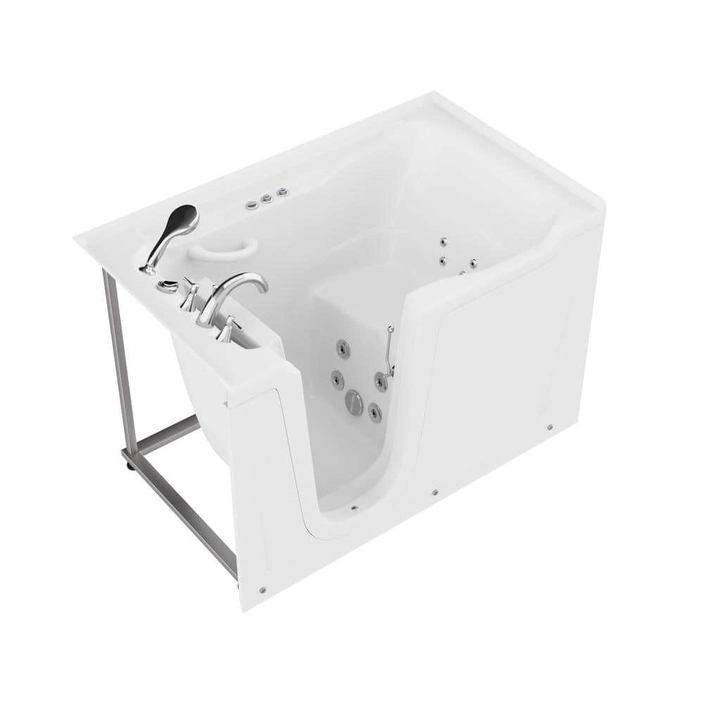Universal Collection 36 in. L x 60 in. W Whirlpool Jetted Bathtub with Left Drain in White with Powered Fast Drain price history on PriceWatchPro
