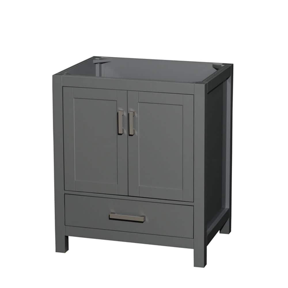 Sheffield 29 in. W x 21.75 in. D x 34.5 in. H Single Bath Vanity Cabinet without Top in Dark Gray price history on PriceWatchPro