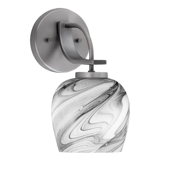 Unbranded Olympia 1-Light Graphite Wall Sconce