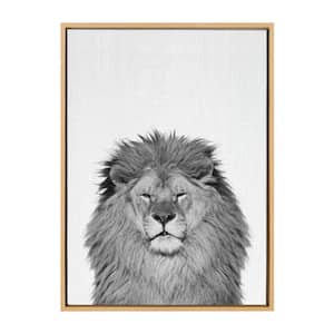 Sylvie "Lion" by Tai Prints Framed Canvas Wall Art
