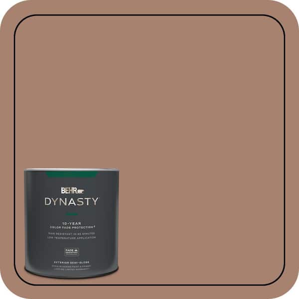 BEHR DYNASTY 1 qt. #S190-5 Cocoa Nutmeg Semi-Gloss Enamel Exterior Stain-Blocking Paint & Primer