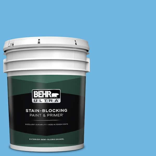 BEHR ULTRA 5 gal. #P500-4 Life Force Semi-Gloss Enamel Exterior Paint & Primer