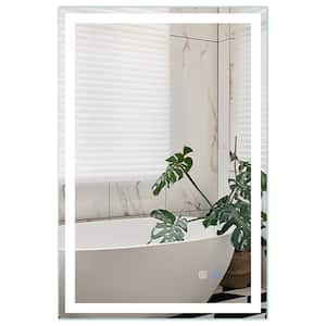 24 in. W x 36 in. H Rectangular Frameless Anti-Fog Wall-Mounted Bathroom Vanity Mirror in White