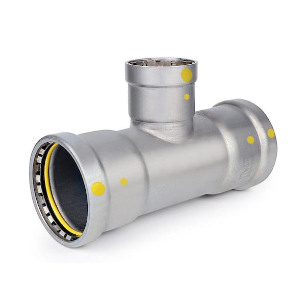 2-1/2 in. x 2-1/2 in. x 1 in. Carbon Steel Press Reducing Tee XL HNBR Gas