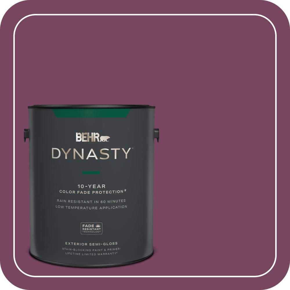 1 gal. #690B-7 Plum Jam Semi-Gloss Exterior Stain-Blocking Paint & Primer price history on PriceWatchPro