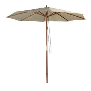 9 ft. Market Patio Umbrella in Natural
