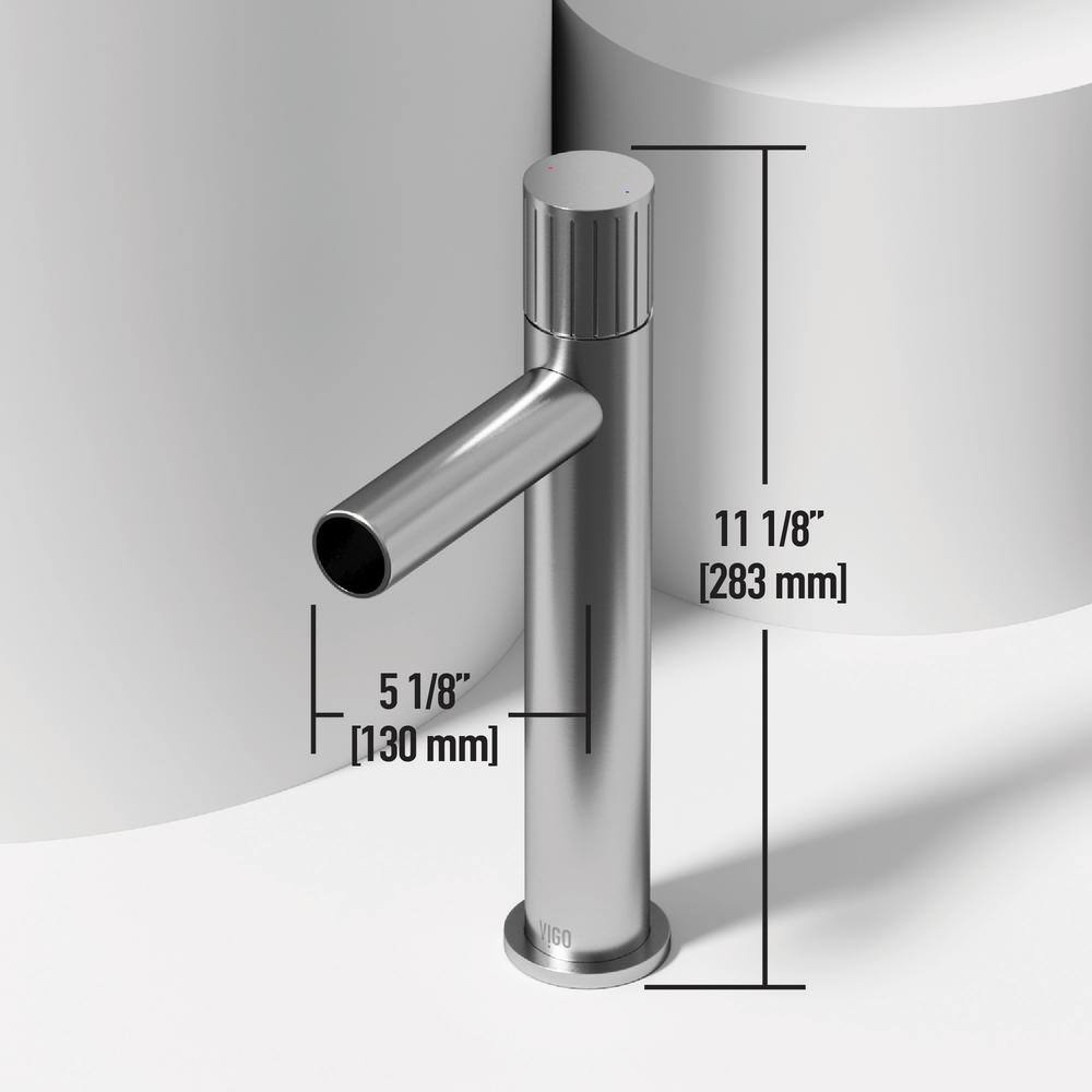 Ashford Brushed Nickel Single-Handle Vessel Bathroom Faucet