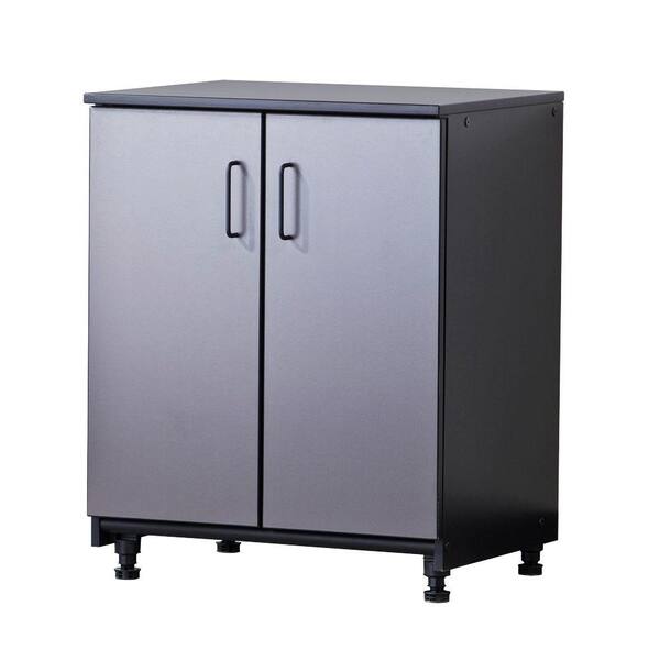 Tuff Stor 27 in. W x 34 in. H x 21 in. D Freestanding Thermo-Fused Melamine 2-Door Base Cabinet in Grey