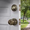 Premier Lock Polished Brass Entry Door Handle Combo Lock Set with Deadbolt  and 8 SC1 Keys Total (2-Pack, Keyed Alike) LED02C-2 - The Home Depot