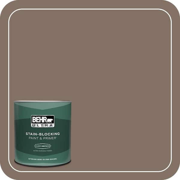 BEHR ULTRA 1 qt. #PPU5-17 Cardamom Spice Extra Durable Semi-Gloss Enamel Interior Paint & Primer