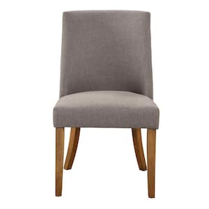 Kensington Dark Grey Upholstered Parson Chairs (Set of 2)