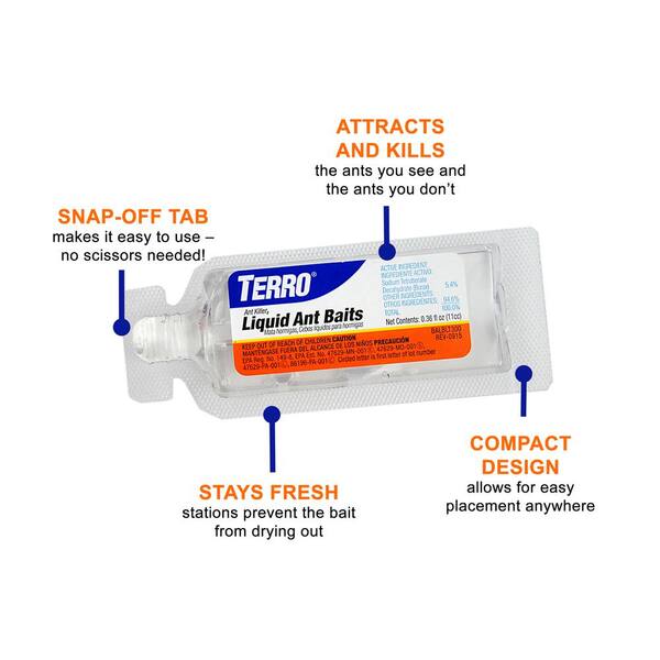 Terro Ant Bait Killer Liquid And Granules T300t2600 Thdvb