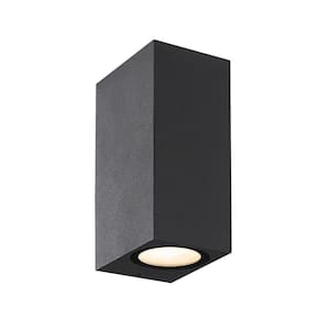 Dale Collection 2-Light Graphite Grey Outdoor Wall Lantern Sconce