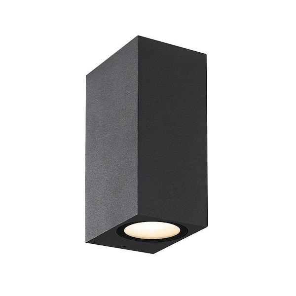 Eurofase Dale Collection 2-Light Graphite Grey Outdoor Wall Lantern Sconce