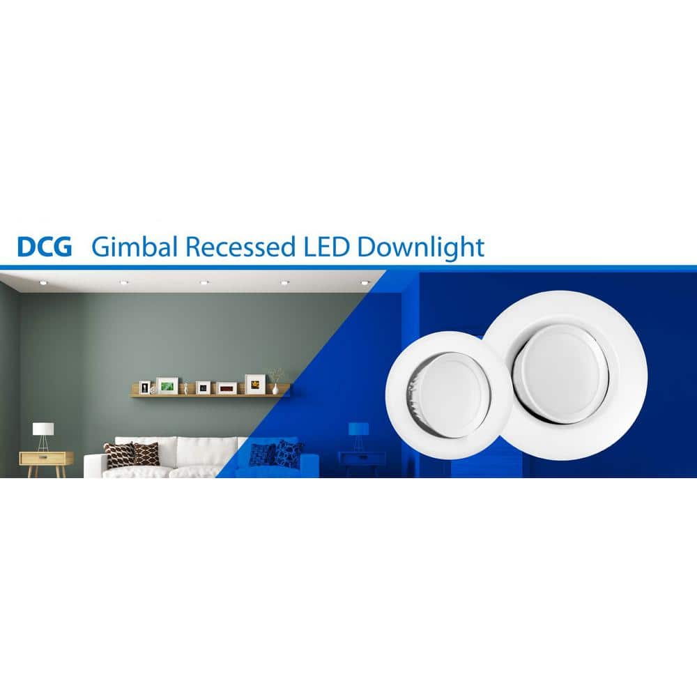 Eco-Friendly 4" White Aluminum LED Recessed Downlight, 2700K